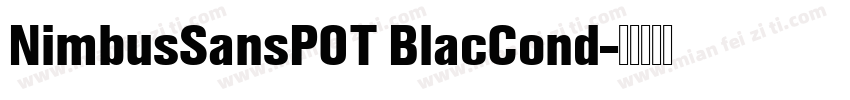 NimbusSansPOT BlacCond字体转换
